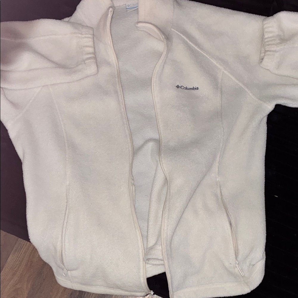 Columbia Off-White Fleece Jacket